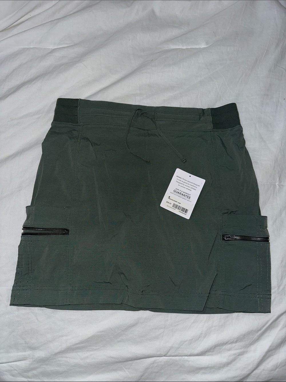 Athleta Olive Green Mini Cargo Skirt